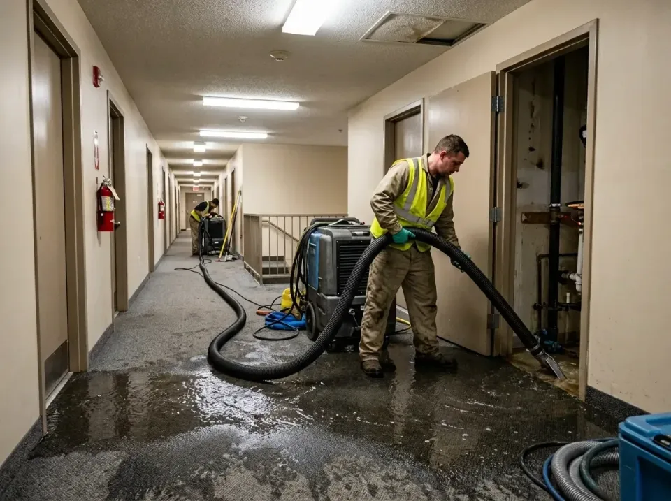 multi-unit-apartment-hallway-f-005 — frequently asked questions, Emergency Burst Pipe Water Extraction & Removal in Leonardo…